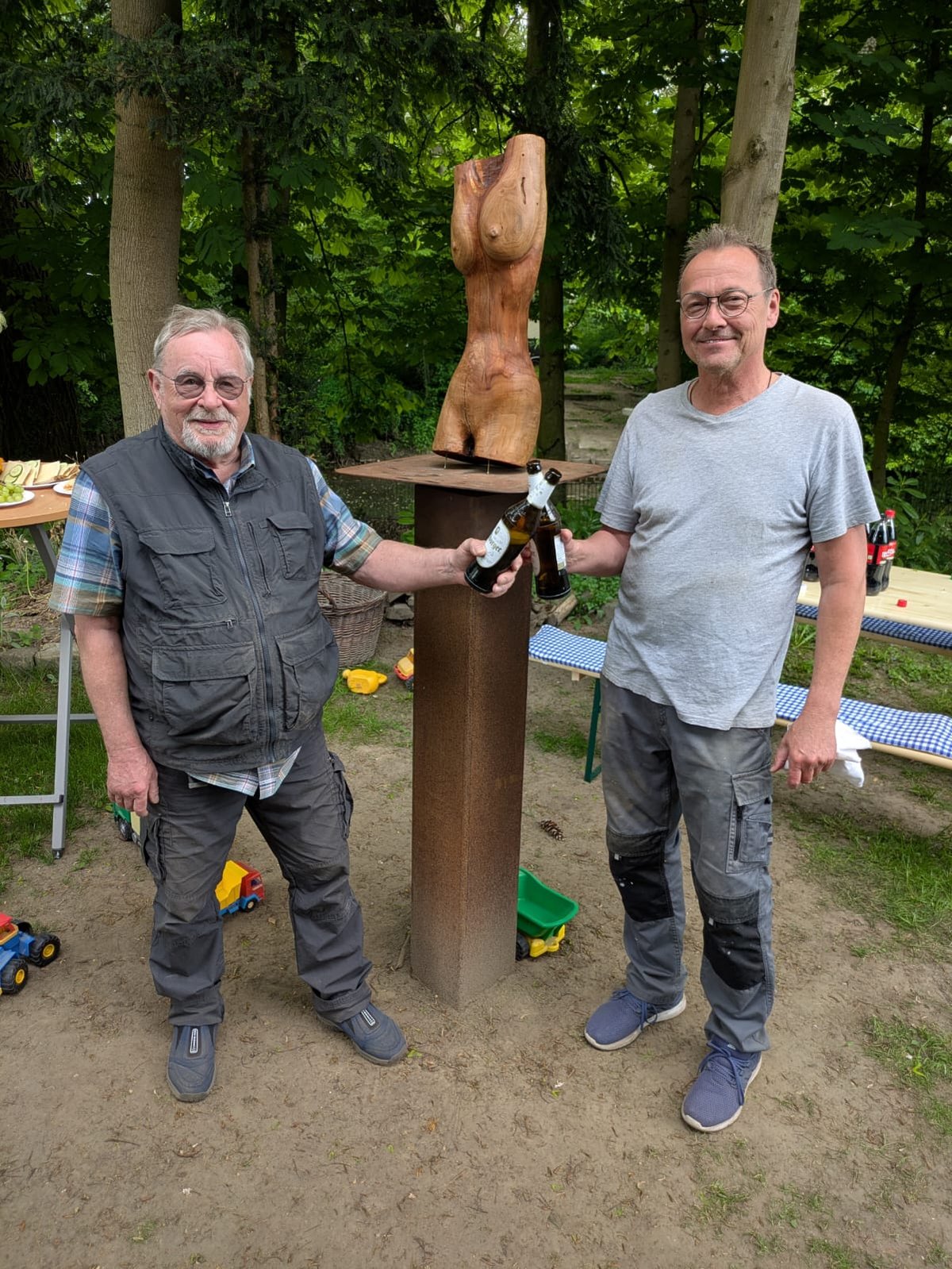 Impression von der SkulpTour-Atelier-Eröffnung, 03.05.2025